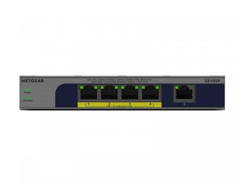 Przełącznik niezarządzalny 5 portów Gigabit Ethernet W POE+