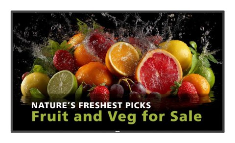 Philips 5000 series 75BDL5050D/00 signage display 190,5 cm (75") LCD Wi-Fi 600 cd/m2 Full HD Czarny Procesor wbudowany Android
