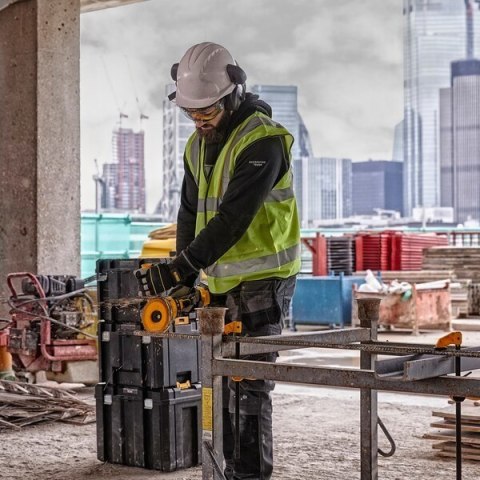 Szlifierka kątowa DEWALT DCG418X2-QW akumulatorowa bezszczotkowa 125mm 54V FV 2x9Ah Czarny, Żółty