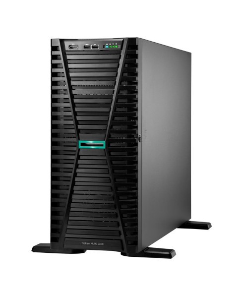 Serwer HPE ProLiant ML110 Gen11 Intel Xeon-B 3508U 8-Core (2.10GHz 22.50MB) 32GB (1 x 32GB) 2 x 2TB 4 x LFF Low Profile SATA 2 x
