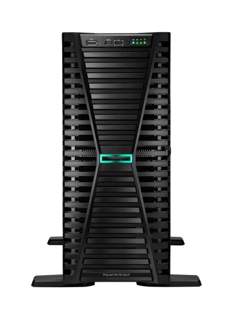 Serwer HPE ProLiant ML110 Gen11 Intel Xeon-B 3508U 8-Core (2.10GHz 22.50MB) 32GB (1 x 32GB) 2 x 2TB 4 x LFF Low Profile SATA 2 x