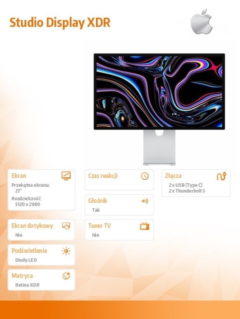 Studio Display XDR - Nano Glass - Podstawka z regulacją pochylenia oraz wysokości
