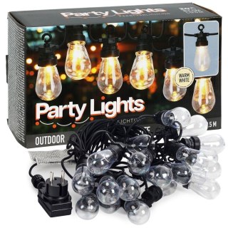Lampki Led Girlanda Żarówki Ogrodowe Ozdobne Lekkie Solidne VILDE 12,5 m