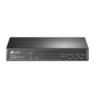 TP-Link TL-SF1009P przełącznik sieciowy Nie zarządzany Fast Ethernet (10/100) Obsługa PoE Czarny