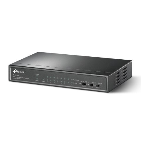 TP-Link TL-SF1009P przełącznik sieciowy Nie zarządzany Fast Ethernet (10/100) Obsługa PoE Czarny
