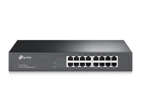 TP-Link TL-SF1016DS przełącznik sieciowy Nie zarządzany Fast Ethernet (10/100) 1U Czarny