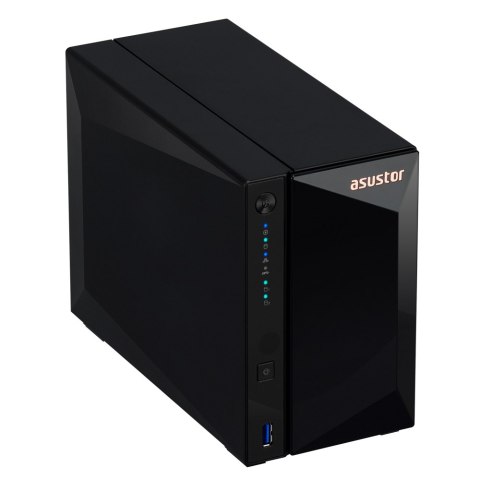 Asustor DRIVESTOR 2 Pro Gen2 AS3302T v2 NAS Realtek RTD1619B 2 GB DDR4 ADM Czarny
