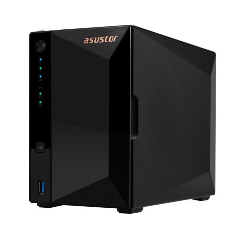 Asustor DRIVESTOR 2 Pro Gen2 AS3302T v2 NAS Realtek RTD1619B 2 GB DDR4 ADM Czarny