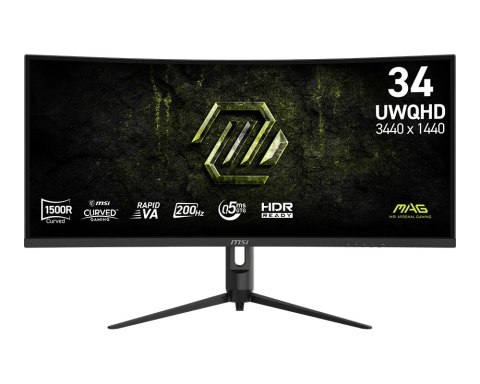 Monitor 34 cale MAG 342CQRF E20 UWQHD Curved 200Hz czarny