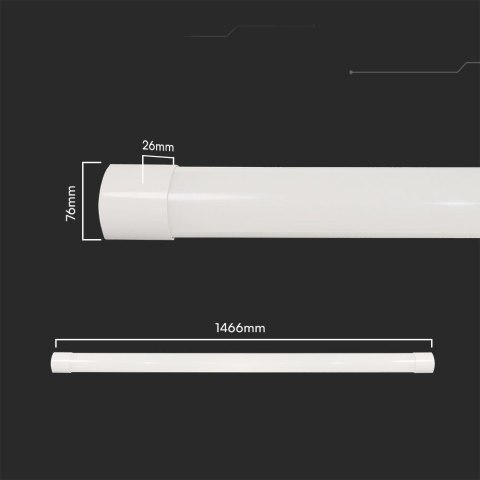 Oprawa V-TAC 50W LED belka liniowa natynkowa 150cm 120Lm/W CCT zmiana barwy VT-8350CCT 3000K-6500K 6000lm 3 lata  