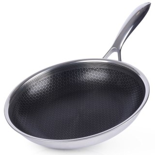 Patelnia Stalowa 24 cm ORION Cookcell Nieprzywierająca do Piekarnika