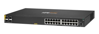 Aruba 6100 24G Class4 PoE 4SFP+ 370W Zarządzany L3 Gigabit Ethernet (10/100/1000) Obsługa PoE 1U Czarny