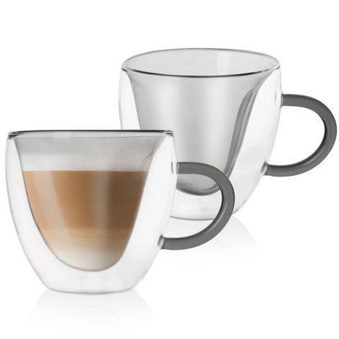 Szklanki Termiczne Zestaw 2 szt. 280 ml ORION Podwójna Ścianka Serce