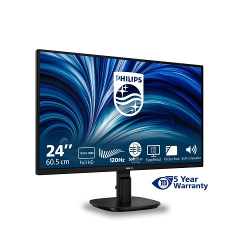 Philips 2000 series 24B2N2200/00 monitor komputerowy 60,5 cm (23.8") 1920 x 1080 px Full HD LCD Czarny