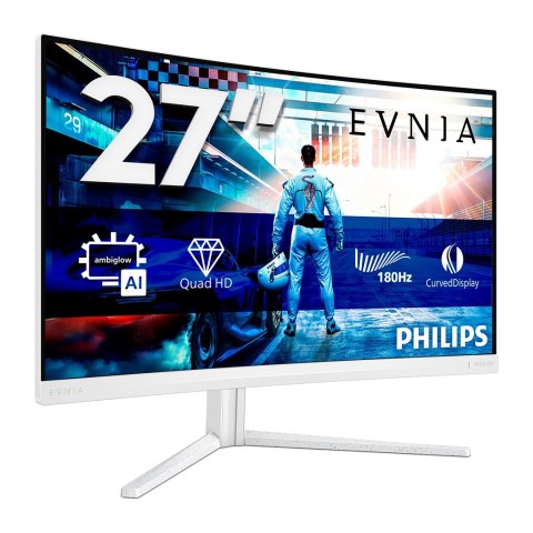 Philips Evnia 5000 27M2C5501/00 monitor komputerowy 68,6 cm (27") 2560 x 1440 px Quad HD LCD Biały