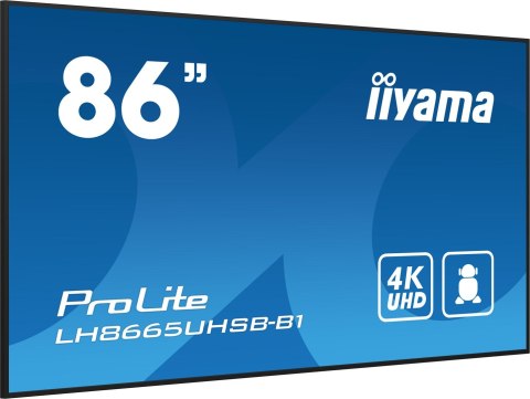 Płaski ekran iiyama LH8665UHSB-B1, 86 cali, 215,9 cm