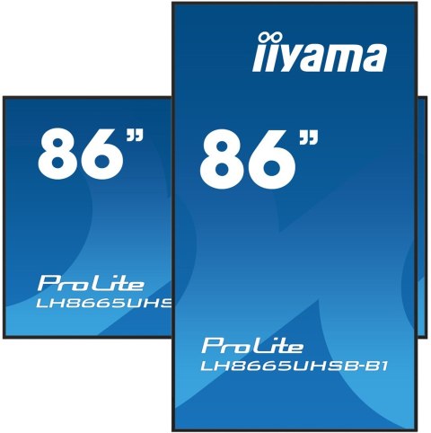 Płaski ekran iiyama LH8665UHSB-B1, 86 cali, 215,9 cm
