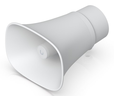 Zewnętrzny klakson Ubiquiti PoE 120 dB przeznaczony do pracy w każdych warunkach atmosferycznych