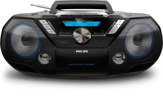 Philips AZB798T/12 przenośny system stereo Analogowe i cyfrowe 12 W DAB, DAB+, FM Czarny Odtwarzacz mp3