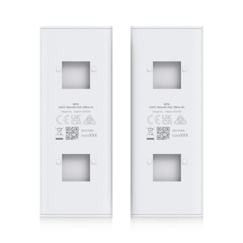 Ubiquiti UACC-Retrofit-PoE-2Wire Nadajnik i odbiornik sieci Biały 10, 100 Mbit/s