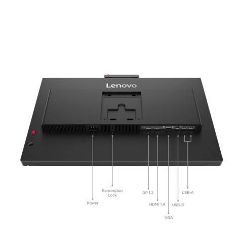 Lenovo ThinkVision T27QD-4v monitor komputerowy 68,6 cm (27") 2560 x 1440 px Quad HD LCD Czarny