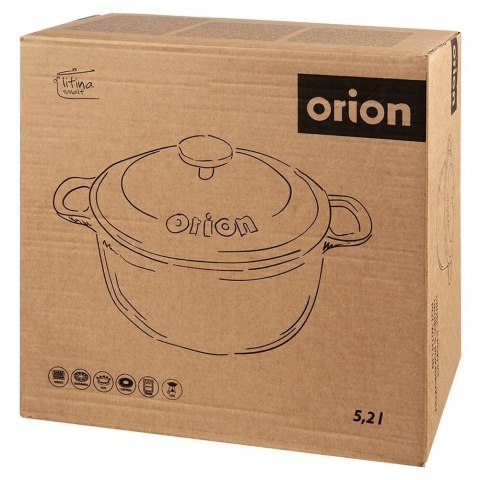 Garnek Żeliwny 5,2 L LITINA Emaliowany 26 cm Granatowy Indukcja