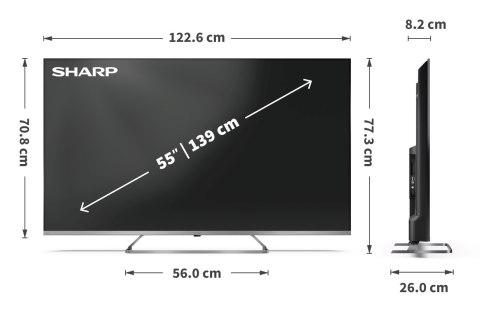 Telewizor 55" SHARP 55JP7265E