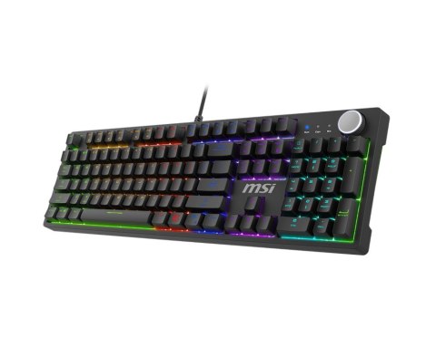 MSI FORGE GK320 RED klawiatura Gaming USB QWERTY Angielski Czarny