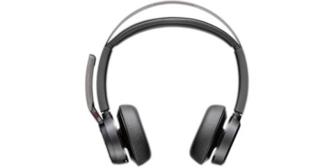 POLY Zestaw słuchawkowy Voyager Focus 2 z certyfikatem Microsoft Teams USB-C-C + przejściówka USB-C/A + podstawka ładująca