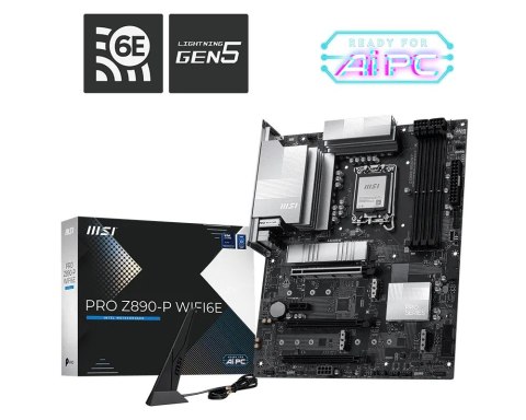 Płyta główna PRO Z890-P WIFI6E s1851 4DDR5 HDMI/DP ATX