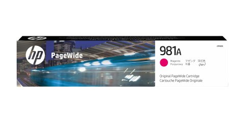 HP Oryginalny purpurowy wkład atramentowy 981A PageWide