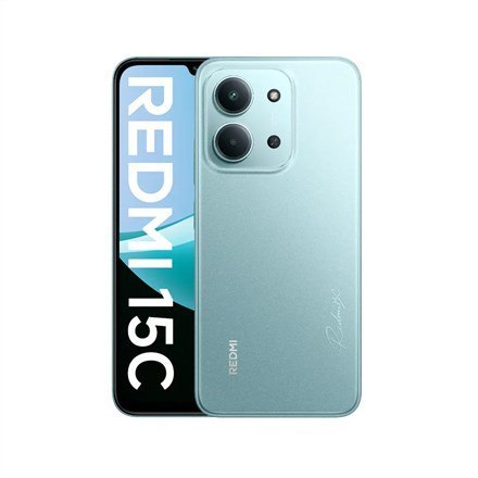 Xiaomi Redmi 15C 4G Miętowa zieleń 6,9" Wyświetlacz LCD IPS 720 x 1600 pikseli Mediatek Wewnętrzna pamięć RAM 4 GB 256 GB Dwie k