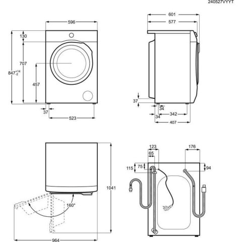 Pralka Electrolux EW2F528WP 8 kg 1200 obr/min | SensiCare | TimeCare 500 | program antyalergiczny