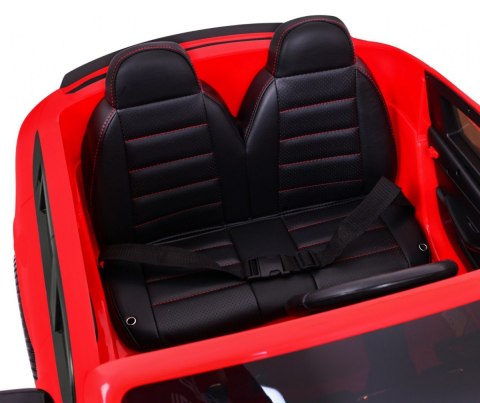 Auto Mercedes GLC 63S dla dzieci Czerwony + Napęd 4x4 + MP4 + LED + Ekoskóra + Wolny Start + EVA